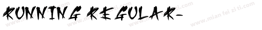 Running Regular字体转换
